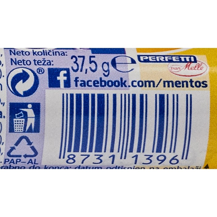 BOMBON MENTOS DUGINE BOJE 37,5g FILIR