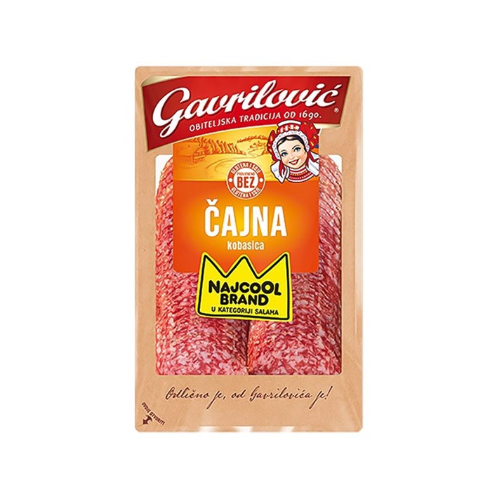 ČAJNA KOBASICA NAREZANA 80g GAVRILOVIĆ