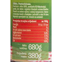 CIKLA KISELA 680g ULTRA