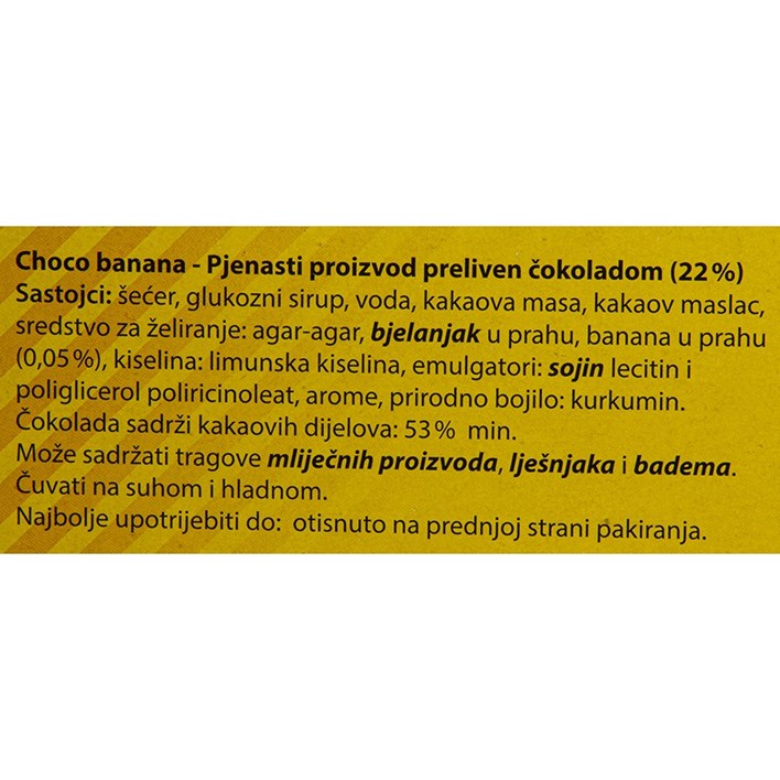 ČOKOLADA BANANICA 289g LEVENTIĆ ULTRA