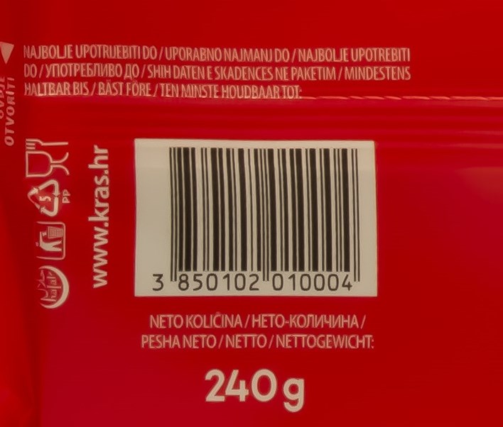 ČOKOLADA DORINA PETIT BEURRE 240g KRAŠ