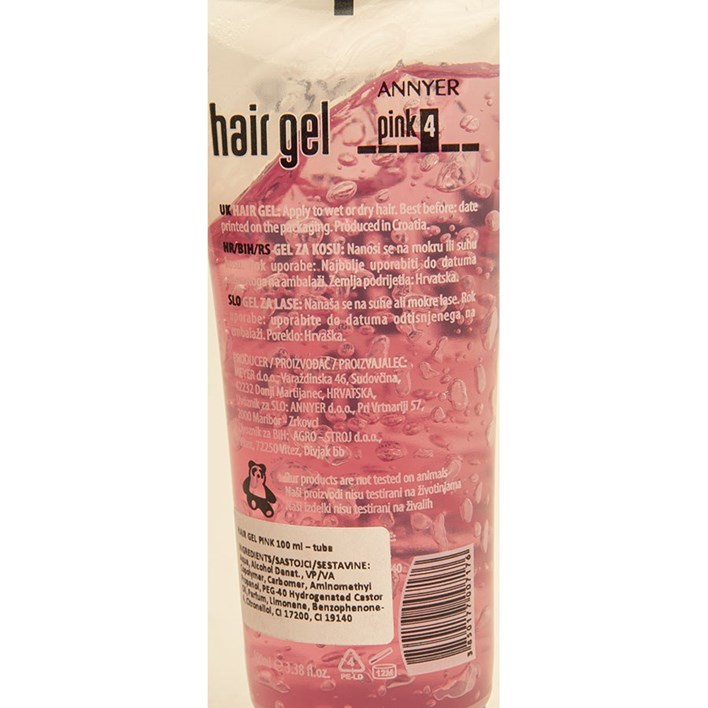 GEL ZA KOSU ANNYER STRONG U TUBI PINK 100ml MEYER