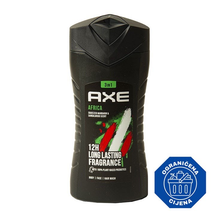 GEL ZA TUŠIRANJE AXE AFRICA 250ml ATLANTIC