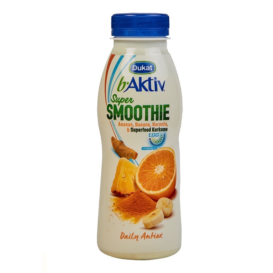 JOGURT B AKTIV LGG SUPER SMOOTHIE KURKUMA 330g DUKAT - PPK Bjelovar