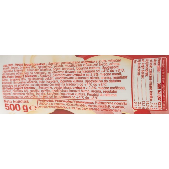 JOGURT VOĆNI 500G VINDIJA