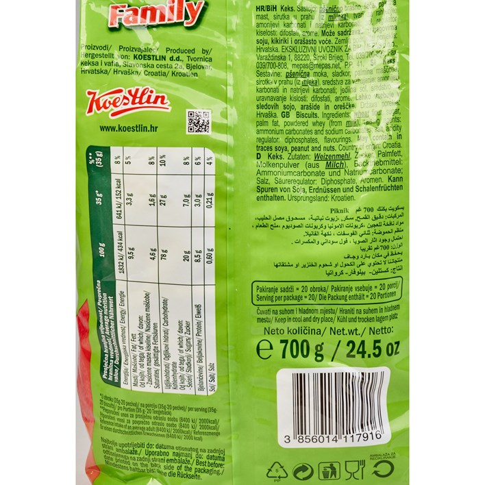 KEKS PIKNIK FAMILY 700g KOESTLIN