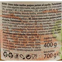 MASLINE ZELENE PUNJENE PAPRIKOM 700g ZVIJEZDA