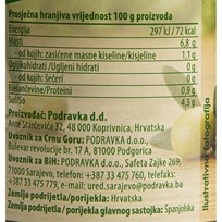 MASLINE ZELENE ODGORČENE 350g PODRAVKA