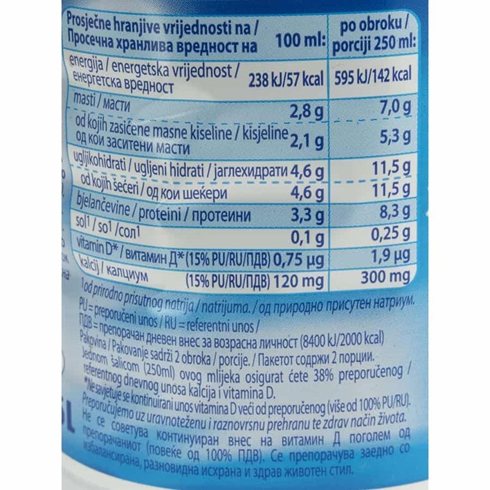 MLIJEKO TRAJNO DUKAT 2,8%MM 0,5L