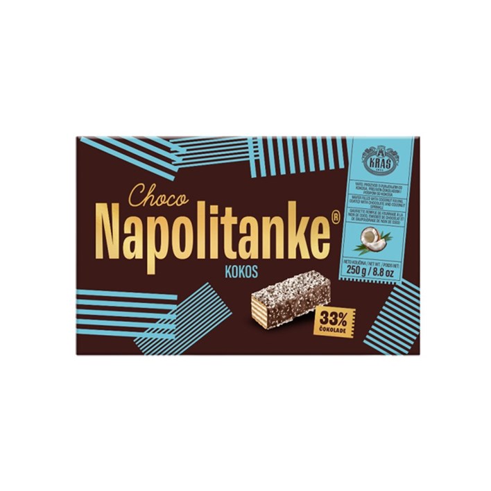 NAPOLITANKE CHOCO VAFEL KOKOS 250g KRAŠ