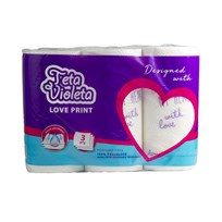 PAPIRNATI BRISAČI TETA VIOLETA LOVE PREMIUM 3kom