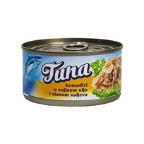 RIBA TUNA KOMADIĆI 180g  OCIJEĐENA MASA 130g GIANA ULTRA