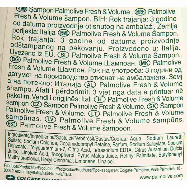 ŠAMPON PALMOLIVE CITRUS 350ML