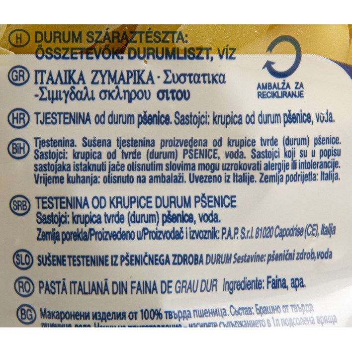 TJESTENINA REGGIA FARFALLE 500g