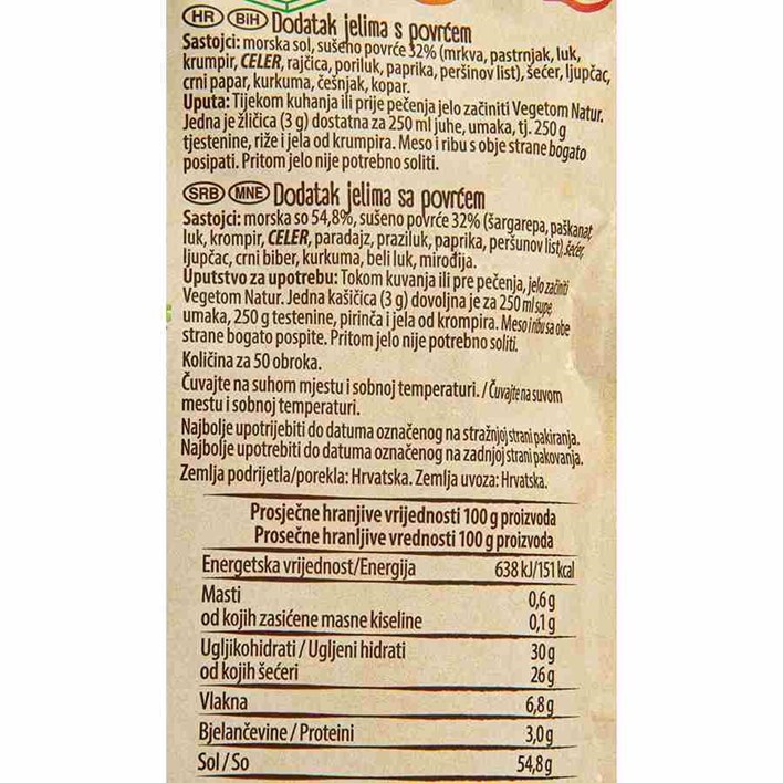 VEGETA NATUR 150g PODRAVKA