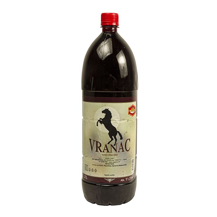 VINO CRNO VRANAC 2l PVC