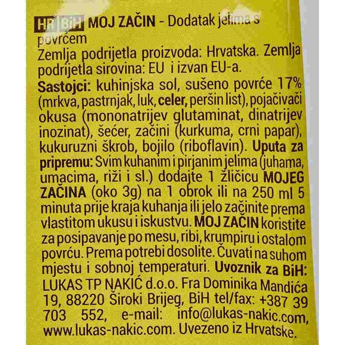 ZAČIN MOJ ZAČIN 1000g ŠAFRAM